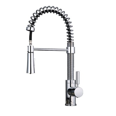 Wholesale Price Pull Down Spring Kitchen Tap Single Handle kitchen sink faucets for kitchen faucet mixer taps