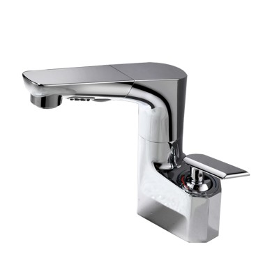 Chrome bathroom basin mixer faucet flexible water outlet way brass basin tap bathroom faucet bathroom fittings tap