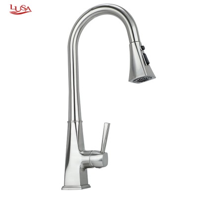 Kitchen Sink Mixer Tap Single Handle Brushed Kitchen Faucet Pull out tap kitchen torneira cozinha