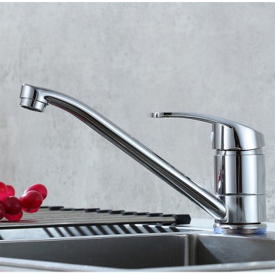 Single Lever Monobloc Mixer Tap Single Lever Long Neck Faucet Long Spout Brass Kitchen Tap