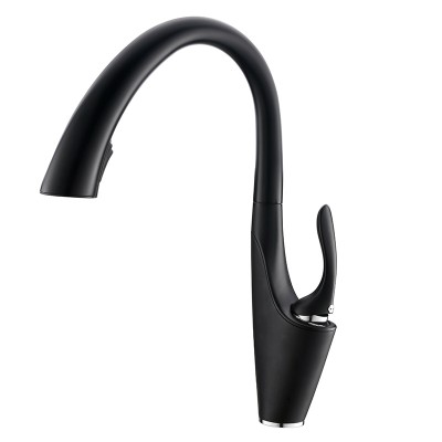 Contemporary kitchen taps pull down water faucet flexible black kitchen faucet sink faucet with sprayer restaurant sink faucets