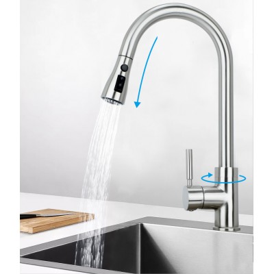 Kitchen Sink Faucet Pull Down Sprayer High Arc Kitchen Faucet mixer taps torneira cozinha