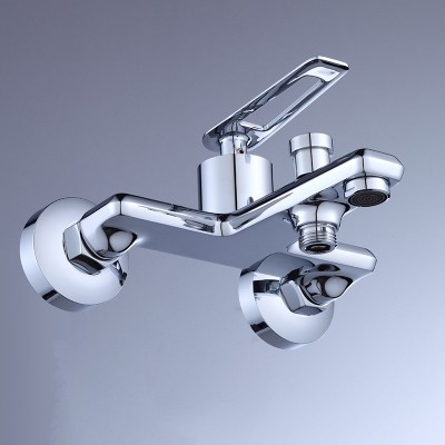 Chrome Shower Faucets Wall Mount Bathroom Shower Faucets Bathtub Faucet Mixer Tap